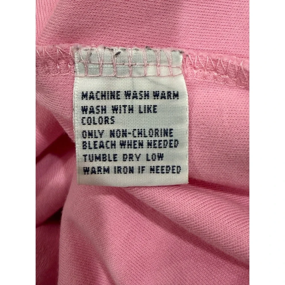 Polo Ralph Lauren Mens Large Pink Short Sleeve Cotton Pique Polo Shirt Blue Pony